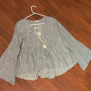 Shimmery Peplum Top